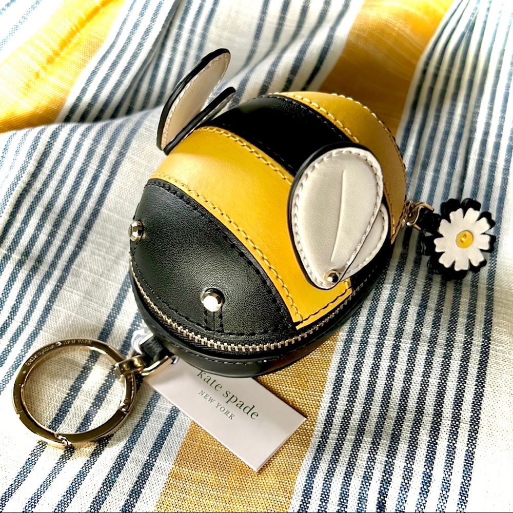 KATE SPADE Honey Bee Bag Charm / Coin Purse - NWT!